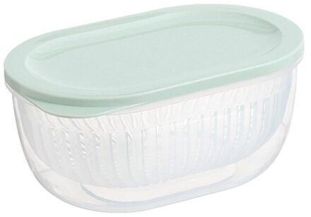 Dubbele Plastic Afvoer Mand Keuken Kom Noedels Groenten Fruit Rijst Wassen Zeef Home Zwembad Afdruiprek Organisator Keuken Tool