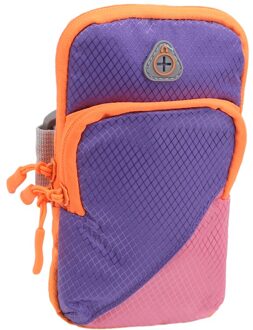 Dubbele Pocket Sport Running Arm Band Case Bag Telefoon Portemonnee Houder Outdoor Pouch Op Hand Gym Belt Cover 492663