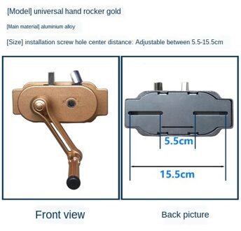 Dubbele Polen Verheffen Droogrekken Accessoires Handlier Balkon Handvat 3-Hole Twee Gat Universele 6
