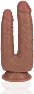 Dubbele Probleem Dildo 5/6 - 12,7/15,2 cm - Tan