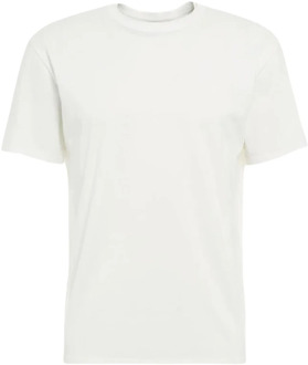 Dubbele Rand Ronde Hals T-shirt Mauro Grifoni , White , Heren - M,S