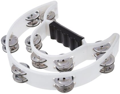 Dubbele Rij Jingles Half Moon Musical Tamboerijn Percussie Drum White Party Ktv