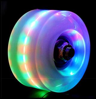 Dubbele Rij Rolschaatsen Lichtgevende Wiel Rolschaatsen Knipperende Wielen Vier-Wiel Rolschaatsen Accessoires Slijtvaste roller 01