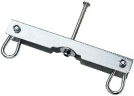 dubbele schommelhaak - zilver kleur