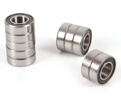 Dubbele Shield Miniatuur Hoge Carbon Staal Lager Onderdelen Flens Wiel Blauw