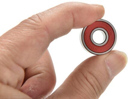 Dubbele Shield Miniatuur Hoge Carbon Staal Lager Onderdelen Flens Wiel geel