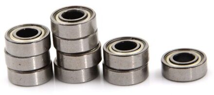 Dubbele Shield Miniatuur Hoge Carbon Staal Lager Onderdelen Flens Wiel wit