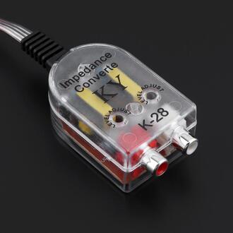 Dubbele Spoel Transformator Rca Auto Subwoofer Hoge Frequentie Naar Lage Frequentie Converter Met 82Mm Lijn Ingebouwde Dubbele loop