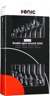 Dubbele steeksleutelset INCH (SAE) 8-delig