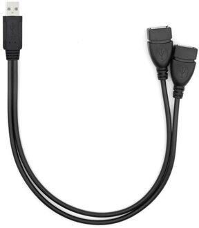 Dubbele Usb Extension A-Male Naar 2 Een-Vrouwelijke Y Kabel Power Adapter Converter USB2.0 Male Naar 2dual Usb Vrouwelijke Y Splitter Charger