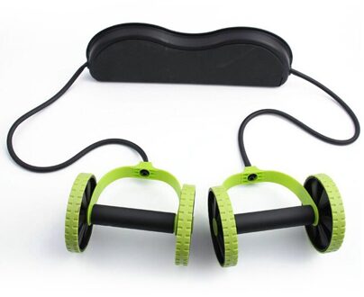 Dubbele Wiel Ab Wielen Roller Stretch Elastische Abdominale Weerstand Pull Touw Spier Buik Oefening Gereedschap Fitness Apparatuur Hwc