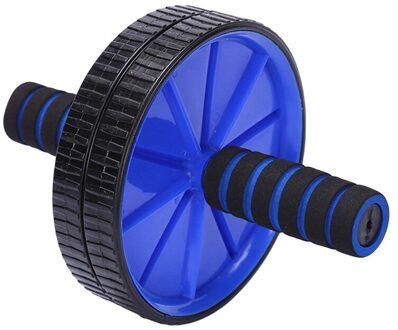 Dubbele Wielen Bijgewerkt Abdominale Druk Wiel Rollers Gym Oefening Apparatuur Voor Body Building Fitness En Gezondheid Massage 22 Blauw