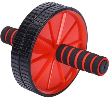Dubbele Wielen Bijgewerkt Abdominale Druk Wiel Rollers Gym Oefening Apparatuur Voor Body Building Fitness En Gezondheid Massage 22 Rood