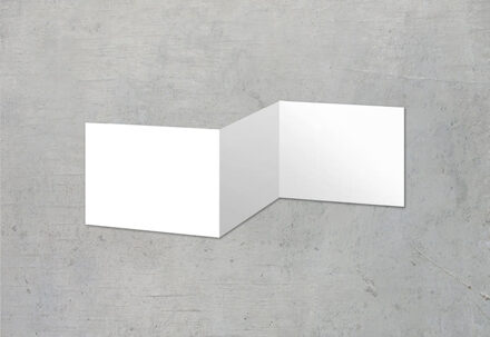 Dubbelgevouwen wenskaart liggend