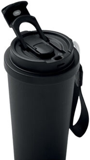 Dubbelwandige 500 ml beker Zwart - One size