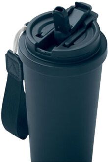 Dubbelwandige 500 ml beker Zwart - One size