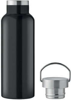 Dubbelwandige 500ml fles florence Zwart - One size