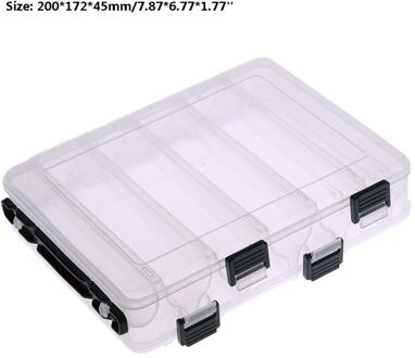 Dubbelzijdig 12 Compartiment Karper Vissen Box Accessoires Lokt Aas Opbergdoos Transparante Garnalen Dozen Visgerei Pesca