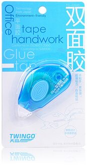Dubbelzijdig 5mX5mm Tape Hoge Viscositeit Zelfklevend Papier Tape Voor Scrapbooking Deco Office Schoolbenodigdheden Briefpapier 1stk blauw