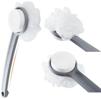 Dubbelzijdig Bad Borstel Pijnloos En Krachtige Sash-Verwijderen Bad Bal Lange Steel Spons Bad Borstel Terug wrijven Borstel