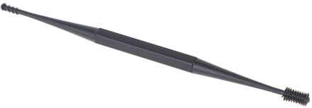 Dubbelzijdig Earpick Zachte Siliconen Spiraal Roterende Ear Wax Cleaner Oren Remover Clean Tool Spiraal Fasshion zwart