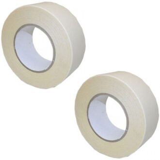 Dubbelzijdig foam tape - 2x - wit - 19 mm x 1,5 m - montagetape