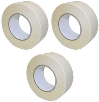 Dubbelzijdig foam tape - 3x - wit - 19 mm x 1,5 m - montagetape