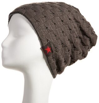Dubbelzijdig Gebruik Vrouwen Hoed Gebreide Herfst Winter Warm Caps mannen Warme Winter Hoeden Chunky Caps Mutsen Bonnet Femme homme donker kahki