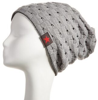 Dubbelzijdig Gebruik Vrouwen Hoed Gebreide Herfst Winter Warm Caps mannen Warme Winter Hoeden Chunky Caps Mutsen Bonnet Femme homme licht grijs