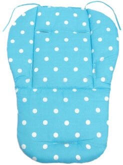 Dubbelzijdig Regenboog Waterdichte Kinderwagen Zitkussen Kleurrijke Zachte Matrassen Rijtuigen Seat Pad Wandelwagen Mat Accessoires blauw