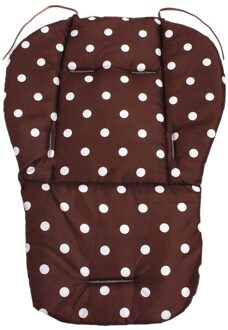 Dubbelzijdig Regenboog Waterdichte Kinderwagen Zitkussen Kleurrijke Zachte Matrassen Rijtuigen Seat Pad Wandelwagen Mat Accessoires bruin