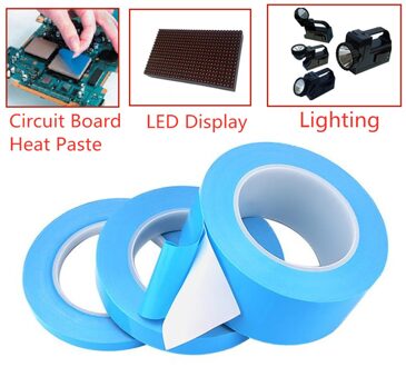 Dubbelzijdig Thermische Plakband Voor Led Cpu Gpu Heatsink Isolatie 0.2Mm * 25M 8mmX25mX0.2mm