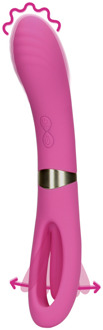 Dubbelzijdige flapper en G-Spot vibrator - Uitbundig Roze
