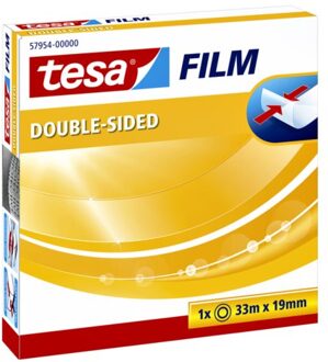 Dubbelzijdige plakband Tesa film 19mmx33m Transparant