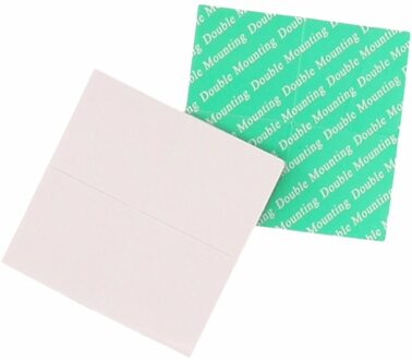 Dubbelzijdige plakkende foto stickers - 2x - 40 stuks - papier/lijm - 2.5 x 2.5 cm - poster stickers