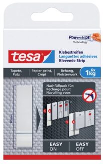 Dubbelzijdige powerstrip Tesa behang en pleisterwerk 1kg