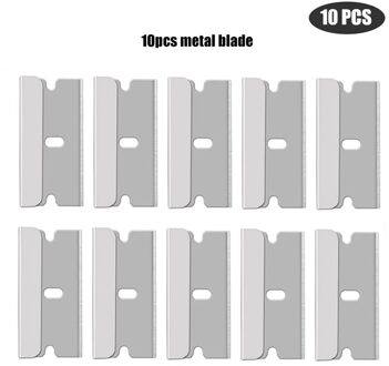 Dubbelzijdige schraper met plastic handvat Mescombinatie Draagbare en vervangbare multifunctionele dubbelzijdige schraper Oranje