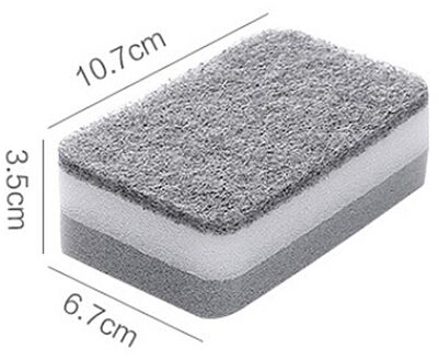 Dubbelzijdige Spons Huis Schoonmaken Sponzen Schuursponsje Grijs Spons Poetslappen Multifunctionele Keuken Schoonmaakdoekje
