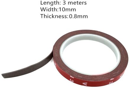 Dubbelzijdige Tape 3M Acryl, vhb Adhesive Dubbelzijdig Tape Waterdichte Residentiële Hergebruik Kantoor Auto Decoratie Tap 10mm width