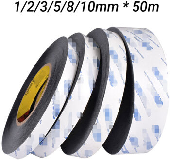Dubbelzijdige Tape Zwarte Sticker 1/2/3/5mmX50m Dubbelzijdige Mobiele Telefoon Tape Touch Screen lcd Display Digitizer Reparatie 15mm X 50m