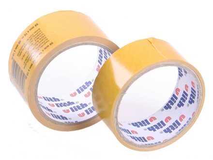 Dubbelzijdige tappijttape plakband - 6x - bruin - 5 meter x 3.8 cm