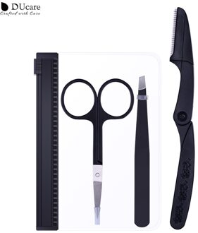 Ducare 4 Stuks Draagbare Wenkbrauw Trimmer Haar Remover Set Vrouwen Wenkbrauw Trimmers Messen Scheerapparaat Voor Beauty Make-Up Cosmetische Kit