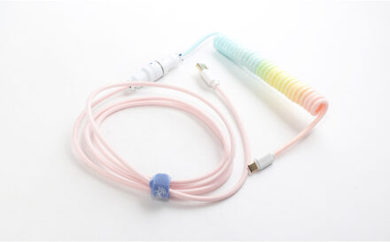Ducky Coiled Cable V2 - Cotton Candy Kabel