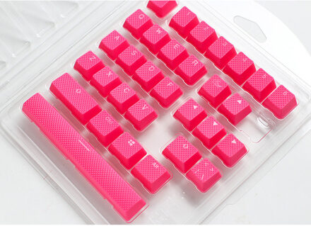 Ducky Cosmic Pink Rubber Gaming Keycap Set Keycaps