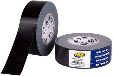 Duct-tape 2200 zwart - 50mm x 50m - per rol