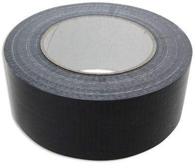 Ducttape rol - zwart - 50 meter - 50 mm breed - tape - taperol - Olie- en waterbestendig