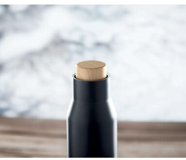 Dudinka dubbelwandige fles van 500 ml - maat One size Zwart