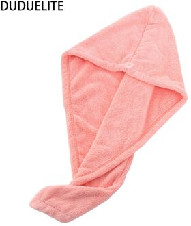 Duduelite Vrouwen Badkamer Handdoeken Haar Snelle Droging Hoed Haar Handdoek Cap Super Absorptie Tulband Toallas Microfibra Toalha De Banho roze