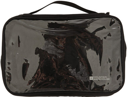 Duidelijke Reis Toilettas Set (Verpakking van 3) (Zwart)