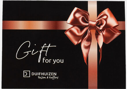 Duifhuizen cadeaukaart €100,00 Zwart